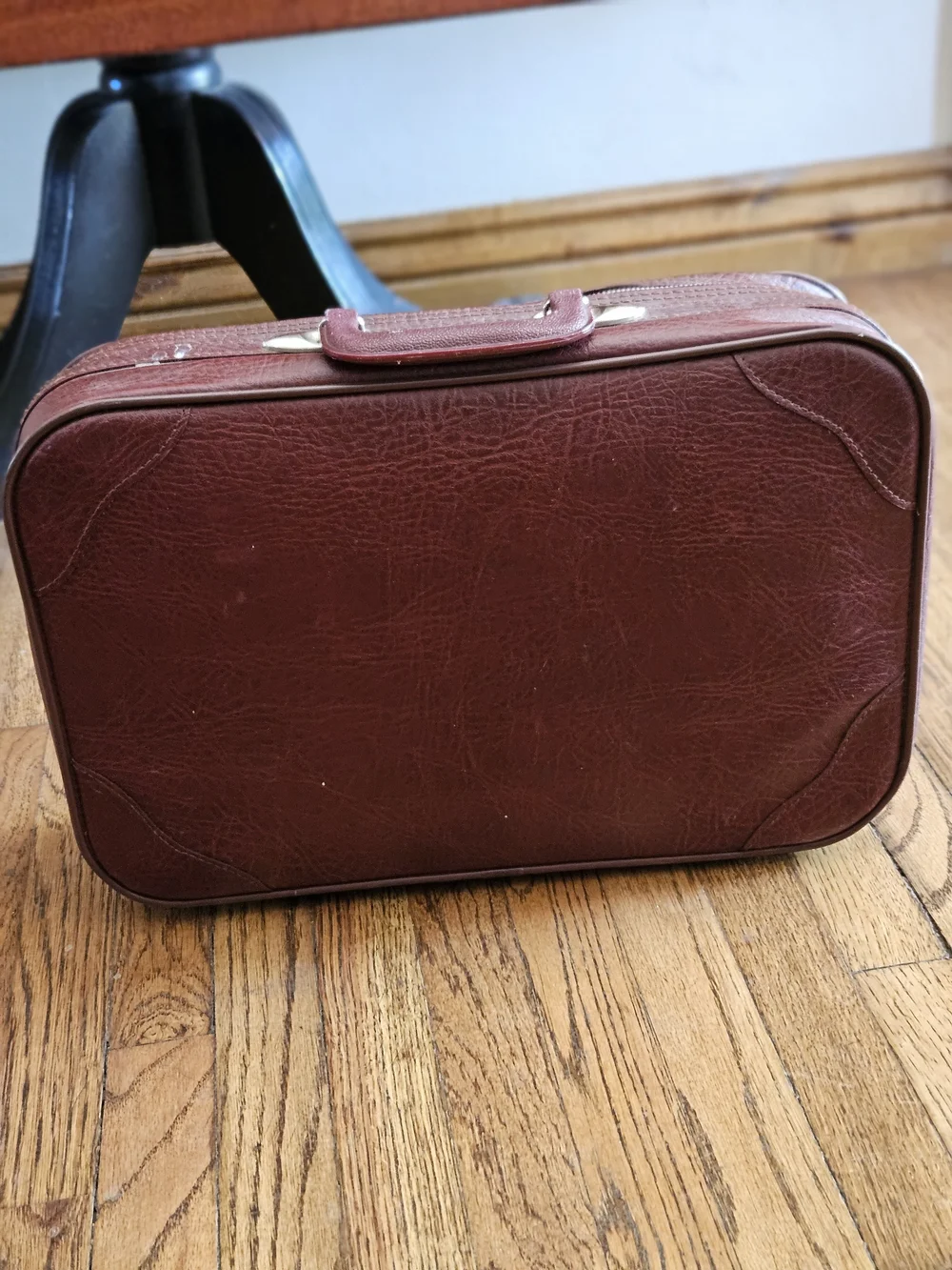 Men's Leather Travel Dopp Kit - Burgundy